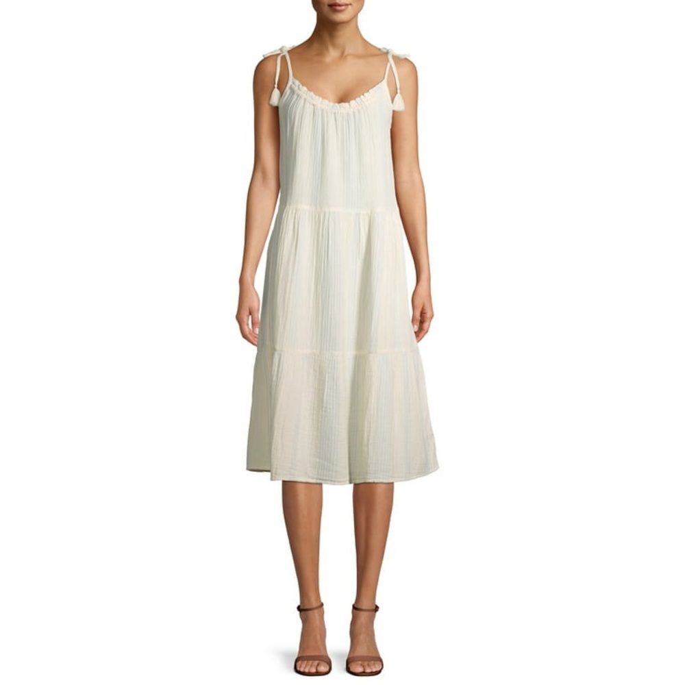 Time and tru, medium, white linen